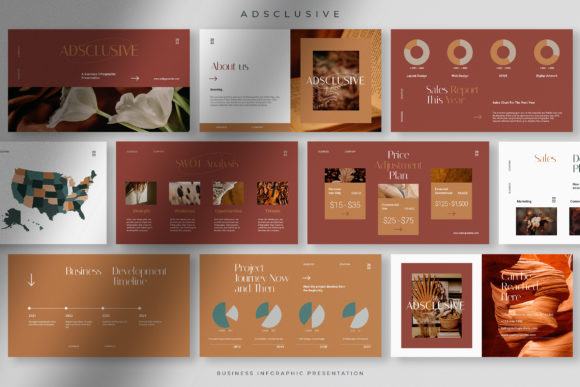 Business Infographic Presentation: Visual Data Strategy