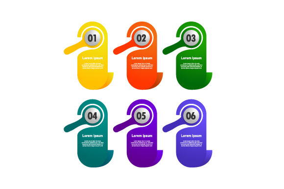 Creative Color Labels Banner Infographic Design Guide