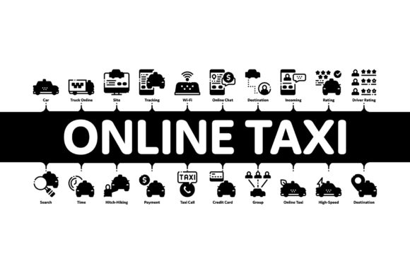 Designing for Mobility: The Strategic Value of Online Taxi Minimal Infographic Banners
