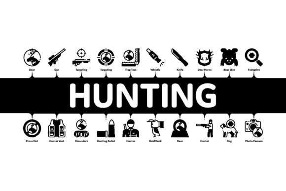 Hunting Equipment Minimal Infographic: Visual Clarity for Modern Outdoor Content