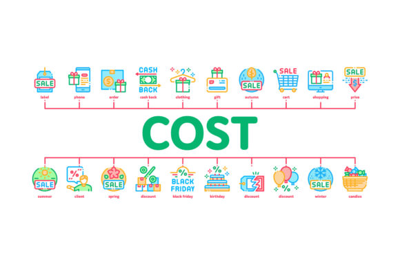 Implementing Cost Reduction Sale Minimal Infographics in Seasonal Marketing Workflows