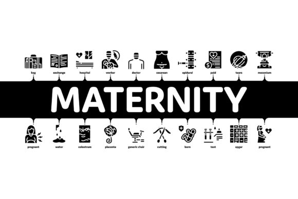 Maternity Hospital Minimal Infographic Design Guide