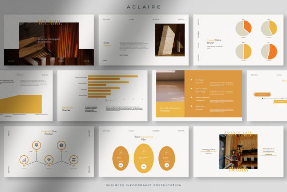 Yellow Business Infographic Presentation Design
